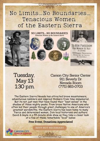 No Limits…No Boundaries…Tenacious Women of the Eastern Sierra