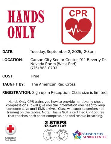 Hands-Only CPR Class Offered for Seniors